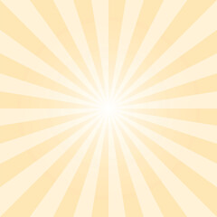 Yellow sunburst recto background template. Light yellow rectangular backdrop design. Peach yellow sunbeam background design for various purposes.	