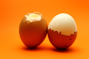 Macro of chicken egg texture