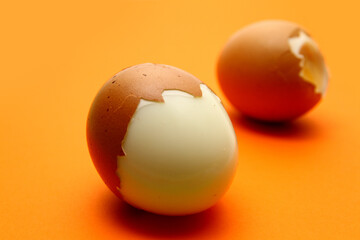 Macro of chicken egg texture