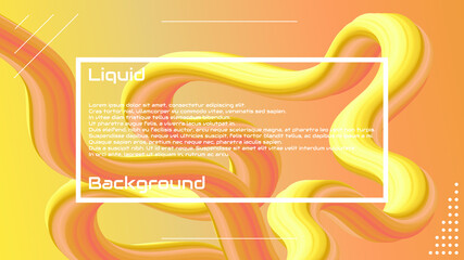 Liquid 3d wave background. Liquid 3d fluid shape backgroud. Modern landing page design. Solid colors 3d abstration. Beautiful background for greetings card, flyers, invitation, posters, brochure.