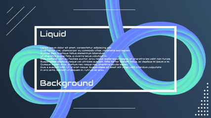 Liquid 3d wave background. Liquid 3d fluid shape backgroud. Modern landing page design. Solid colors 3d abstration. Beautiful background for greetings card, flyers, invitation, posters, brochure.