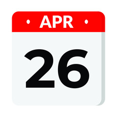 26 April date icon