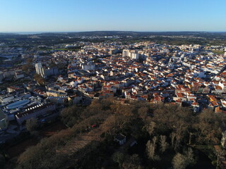 Caldas da Rainha, city of Portugal. Europa. Aerial Drone Photo