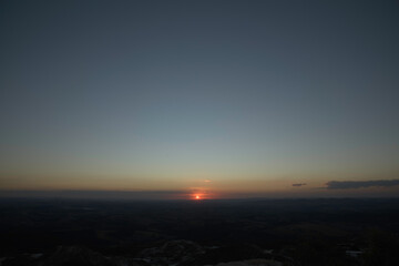 Sunset in the Mountains in Brazil