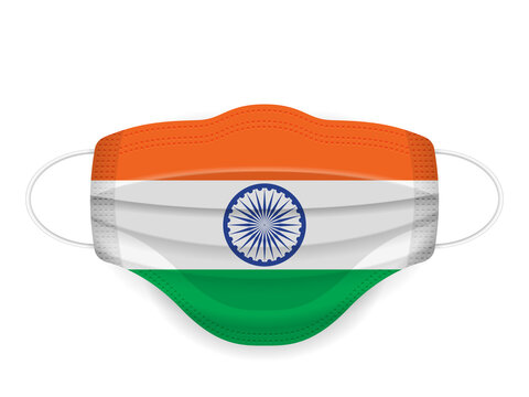 Medical Mask India Flag