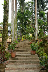 Caleruega pathway steps in Nasugbu, Batangas, Philippines