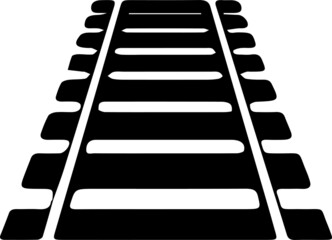 railroad icon on white background