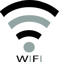 wifi signs icon isolated on white background