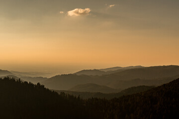 mountains and sunset