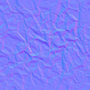 Paper Crumpled normal map texture, bump map texture