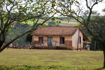 Fototapeta premium old abandoned farm house