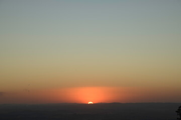 Sunset in the Mountains in Brazil
