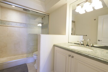 modern bathroom interior with bathroom