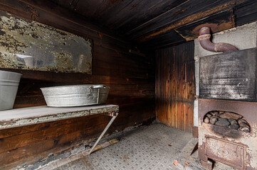 Russia, Moscow- February 15, 2020: interior bath, sauna