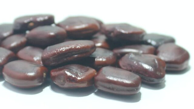 tamarind seeds with selected focus