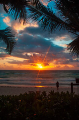Tulum Mexico sunrise