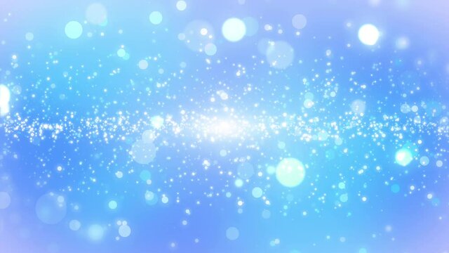 パーティクル キラキラ 背景 青 ループ