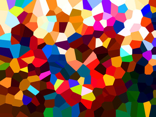 Illustration of Pixels pattern with various bright colors creates an pixelated pattern style.
