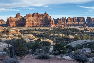 The Needles District of Canyonlands, Near Chesler Park in Winter