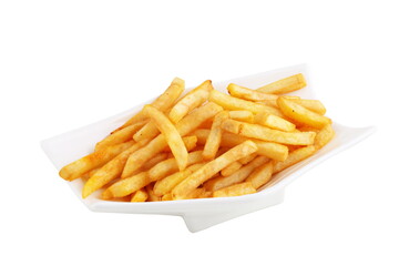 french fries isolated on white background