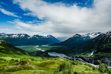 Obraz premium mountain landscape with blue sky