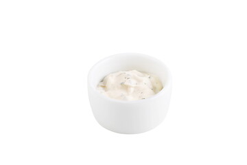 White sauce with garlic and herbs
