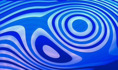 Abstract blue swirls with circular theme