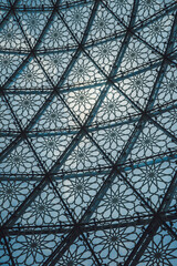 glass pattern of a mosque