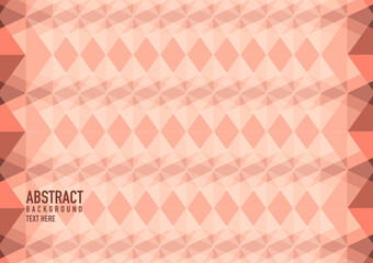 Polygon abstract on orange background. Light orange vector shining triangular pattern. An elegant bright illustration. The triangular pattern for your business design.