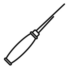 Shoe repair tool icon. Outline shoe repair tool vector icon for web design isolated on white background