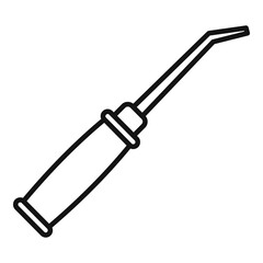 Shoe repair steel tool icon. Outline shoe repair steel tool vector icon for web design isolated on white background