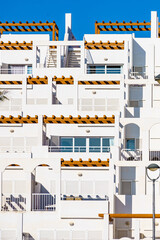 Spanish resort white buildings