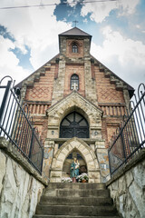 Church of Blessed Virgin in Vorokhta village, Carpathians mountains, Ukraine.