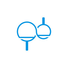 Table Tennis logo design concepts. Sport labels vector illustration for ping pong club