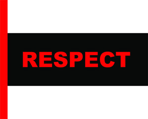 BLACK BACTOR BANEER RESPECT