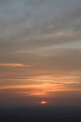 Fototapeta premium Cloudy sky at Sunset in the Mountains in Brazil
