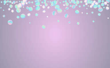 Colorful Polka Christmas Blue Background. Colored 