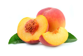 Naklejka na ściany i meble Peach fruits