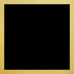 Black background with simple golden frame