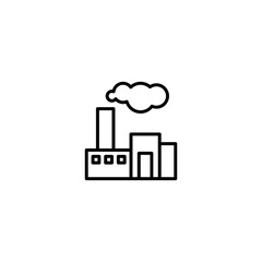 Obraz premium factory, industrail icon vector illustration