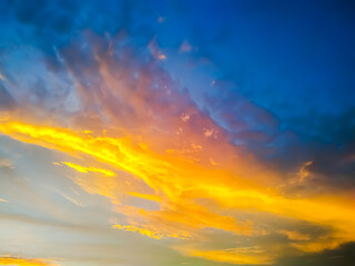 Fototapeta premium sunset sky with clouds