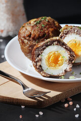 Scottish eggs - national dish of the cuisine of Scotland