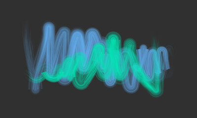 Abstract brushes background texture green and blue wallpaper. vector illustration