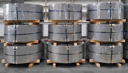 Hot Rolled steel coil straps with steel strapping, Plate metal sheet industry