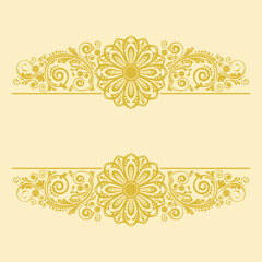 abstract floral ornament with decorative flowers for design