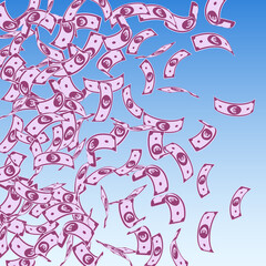 European Union Euro notes falling. Floating EUR bi