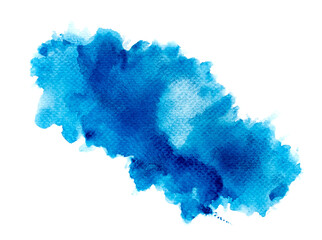 blue watercolor.