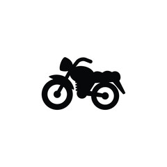 Motorcycle icon vector isolated on white