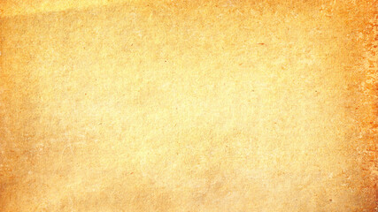 Old brown paper parchment background design with distressed vintage stains and ink spatter and white faded shabby center, elegant antique beige color