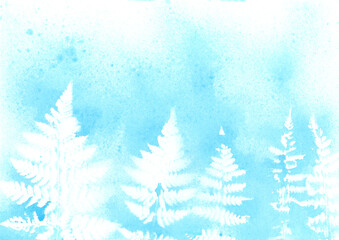 Hand painted watercolor background. Creative textured surface of brush strokes.